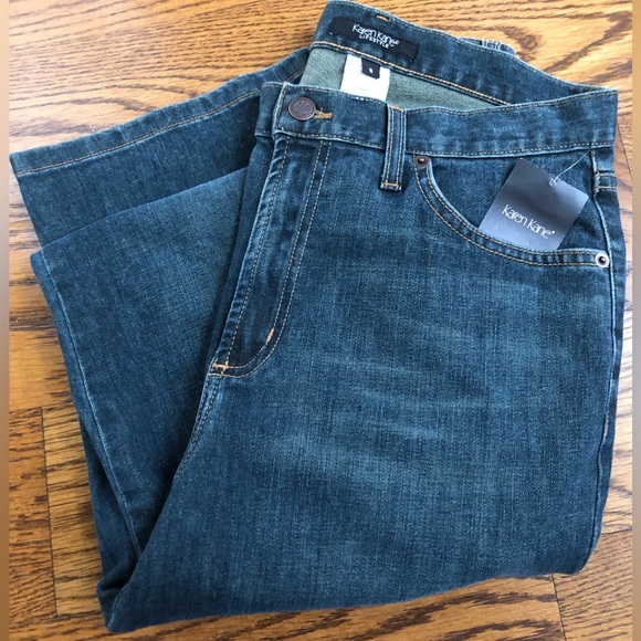 🆕Karen Kane Lifestyle Blue Lady Like Flare Leg Jean - Picture 3 of 7